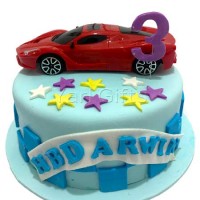 Blue Car Cake
