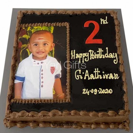 Chocolate Photo Cake | CA-CDMB-0024