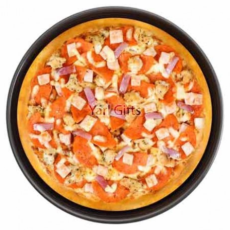 Chicken Triple Treat Pizza